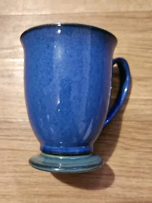 Buy Vintage Denby Imperial Blue Footed Mug • 6£