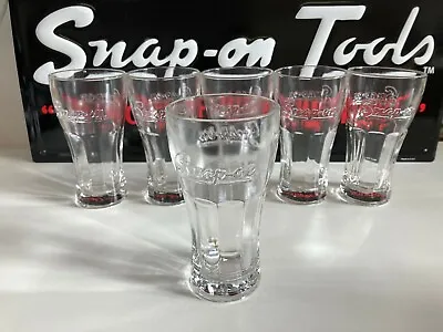 Buy Snap-On Tools Embossed 50's Diner Style Soda Soft Drink Cola Drinking Glass (x1) • 9.99£