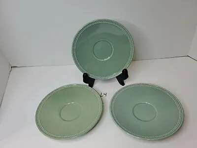 Buy 3 Royal Stafford Fine Earthenware PORTSMOUTH Green Teal Gadroon Edge 6  Plates • 21.10£