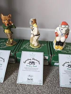 Buy 3 X Beswick Sporting Characters Boxed SC4 SC5 SC6 Duck Foxy & Polar Bear • 45£