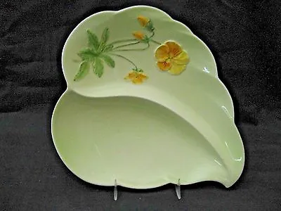 Buy ROYAL WINTON GRIMWADES Molded Relief Pattern PANSY'S 2 SECTION CANDY/NUT DISH EX • 18.92£