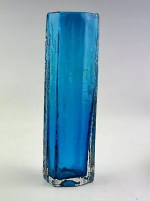 Buy WHITEFRIARS Kingfisher Blue Large CUCUMBER Vase By Geoffrey Baxter, 30cm. • 295£