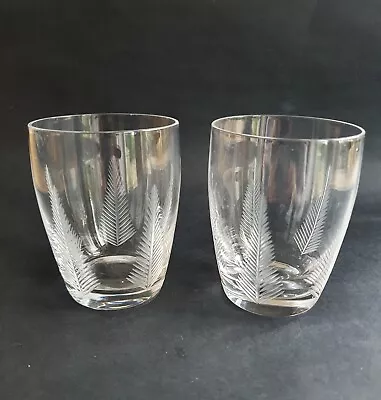 Buy 2 X Stuart Crystal Woodchester Barrel Whiskey Glasses / Tumblers  • 18£