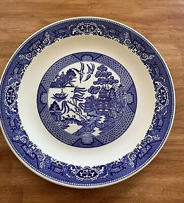 Buy Royal China Willow Ware Blue Willow Large 12  Round Platter Blue And White • 20.80£