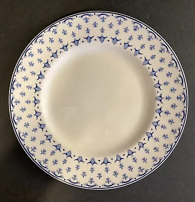Buy Antique 9  Marion Wood Burslem England Dinner Plate Fleur De Lis Blue/white • 8.54£