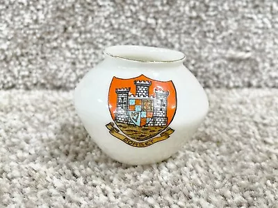 Buy Vintage W.h Goss China Crested Ware Pottery Souvenir Dorset Kettering Urn Bowl • 9.99£