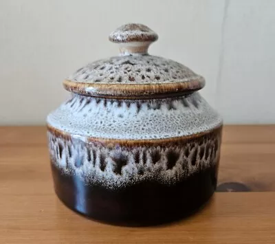 Buy Honiton Pottery Honeycomb Glaze Lidded Pot • 6£