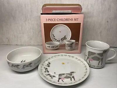 Buy Vintage 3 Piece Children's Set - Fine China Made By Nantucket • 18.96£