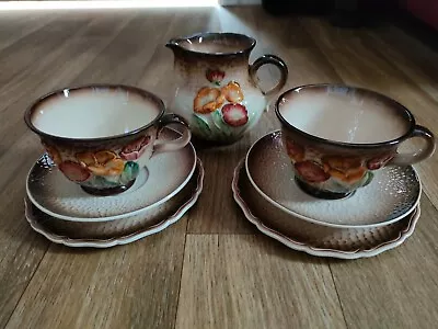 Buy Carlton Ware New Buttercup (somerset) Earth Brown Partial Coffee Set, 1971. • 22.35£