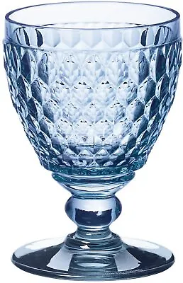 Buy Villeroy & Boch Boston Water Goblet Glass Blue Single / 2 & 4 Set 144 Mm 0.40 L • 18.99£