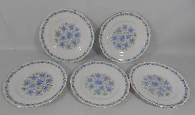 Buy Set Of 5x Tuscan Fine English Bone China 'Love In The Mist' Side Plates 7  • 18£