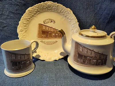Buy Co-operative CWS Commemorative Pottery. Trio Of Plate,Mug And Tea Pot From1910 • 60£
