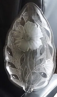 Buy Pretty Vintage Lead Crystal Glassware Serving Platter * Dream Poppy”  • 9.48£