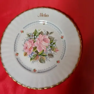 Buy Bone China Single 8  Tea Plate  Mother  By Royal Vale Pink Rose Pattern VGC . • 1.50£