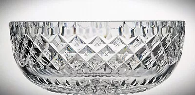Buy Stunning Lead Crystal Hobnail Cut Glass Decorative Centrepiece Bowl - 21cm • 20£