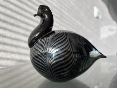 Buy Vintage Finnish Glass Bird Rare Coloring • 30.74£