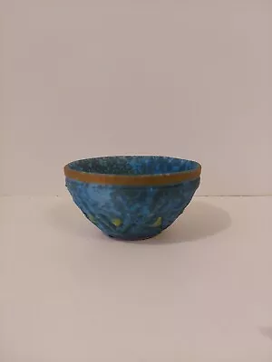 Buy Aldo Londi Bitossi Style MCM Blue Geometric Ceramic Bowl • 41.68£