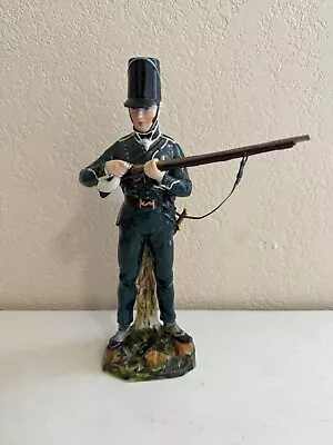 Buy Antique Porcelain Military Figurine 1815 95th Rifleman Brigade Made In Dresden • 216.11£