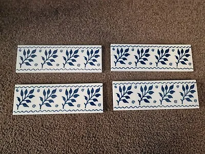 Buy Victorian Fenton Blue Tiles X4 • 18£