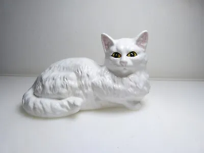 Buy Porcelain Cat Figure Made In Portugal • 1.99£