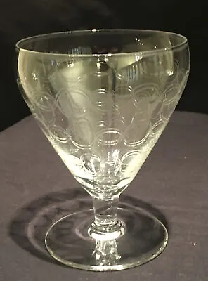 Buy Vintage Etched French Wine Glass Cocktail Bar Aperitif Cafe 200 Ml Drink Beer • 12.50£
