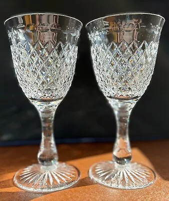 Buy Stuart Crystal 'Hardwicke' Vintage Water Glasses X 2 • 28£