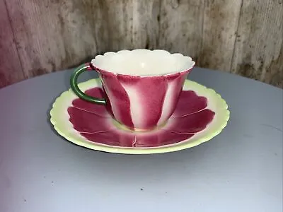 Buy Laura Ashley Flower Tea Cup And Saucer Purple/Green Colours • 12£