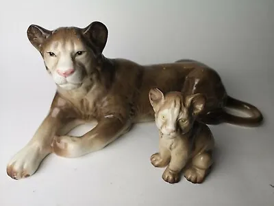 Buy Vintage Melba Ware - Large 14  Lioness And Her Cub (#M) • 34.99£