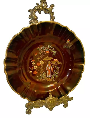 Buy Carlton Ware Rouge Royale  Geisha  Pattern Decorative Cabinet Plate Handpainted • 26£