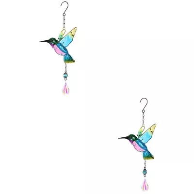 Buy  2 Pcs Hummingbird Hanging Ornament Creative Pendant Crystal Outdoor • 15.99£