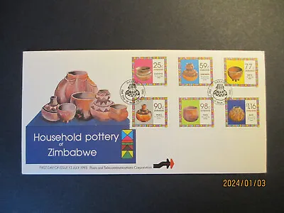 Buy ZIMBABWE - Household Pottery ~ Issued: 1993 - Cachet Illustrated First Day Cover • 2£