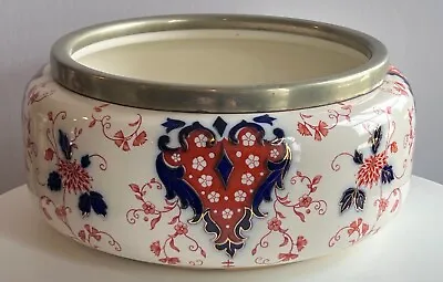 Buy Antique  Hindoo  Majolica Devon Ware Serving Bowl Imari S. Fielding & Co • 64.25£