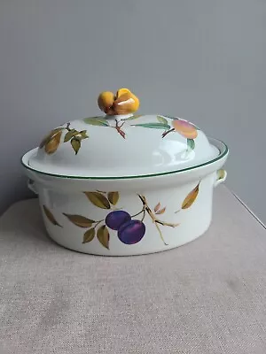 Buy Royal Worcester Evesham Vale Oval Casserole Dish With Lid • 17.50£