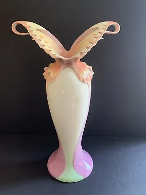 Buy Franz Porcelain Collection Papillion Butterfly Spread Wings 15  Vase XP1692 EUC • 85.50£