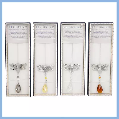 Buy Equilibrium 3D Bee Glass Hanging Suncatcher - 4 Colours NG • 8.99£
