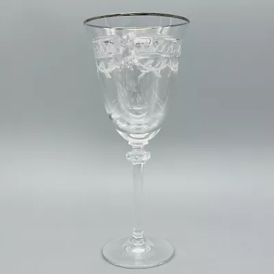 Buy Royal Doulton Wellesley Platinum 7-5/8” Wine Glass W/ Logo Discontinued - Single • 37.81£