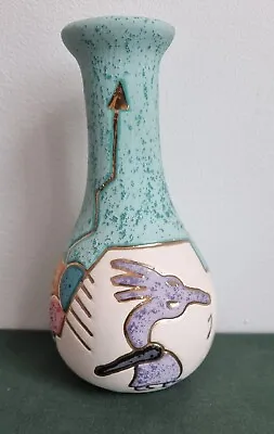 Buy Native American Koshari Studios Phoenix Az Signed Pottery Vase Gilt Etched • 30£
