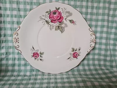 Buy Vintage Royal Standard Bone China Large Pink Roses Round Cake Plate Design • 9.99£