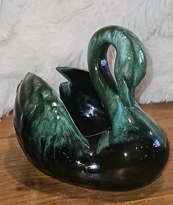 Buy Blue Mountain Pottery BMP Swan Green Glaze  Excellent Condition • 24.08£