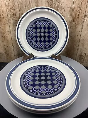 Buy Royal Doulton Lambeth Tangier Dinner Plates X 4 (26.5cm) 10.5” Quatrefoil Design • 26£