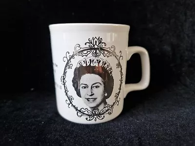 Buy Staffordshire Potteries Commemorative Mug Silver Jubilee H.M. Queen Elizabeth II • 6£