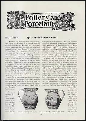 Buy Pratt Ware : Pottery & Porcelain. An Original Article From The Connoisseur, 1909 • 13.99£