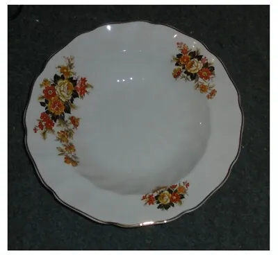 Buy 6 X Johnson Bros Vintage Old Chelsea 22cms Soup Plates - Orange Flowers • 15£