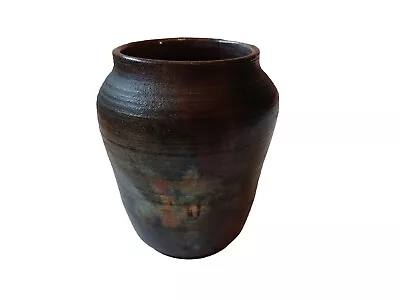 Buy Raku Pottery 6 Inch Signed Vase • 33.46£