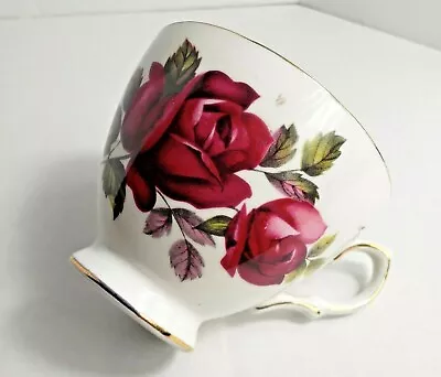 Buy Vintage Queen Anne Bone China Ridgway Potteries England Red Rose Teacup #8171 • 9.80£