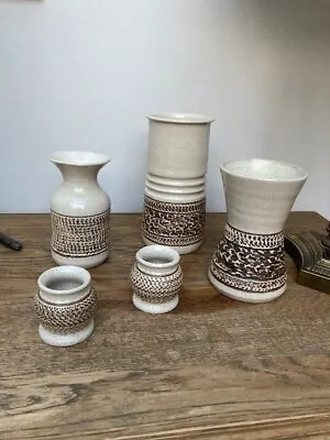 Buy A Collection Of Five Purbeck Studio (Established In 1966) Pottery Vases/Pots  • 50£