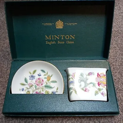 Buy Minton Haddon Hall Cigarette Holder Dish Trinket Pot Toothpick Fine Bone China • 15£