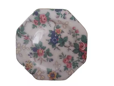 Buy Vintage Crown Ducal Ware Ascot Chintz China Plate England 8  Octagon • 44.78£