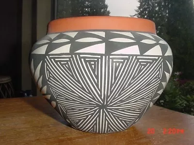 Buy Southwest Acoma Pueblo Indian Pottery Bowl Signed Ll Luis Lewis • 35.58£