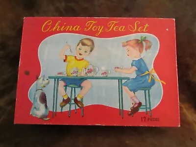 Buy Vtg. Child’s China Tea Set/Made In Japan/17 Piece Set/Elephant Design/Never Used • 31.13£